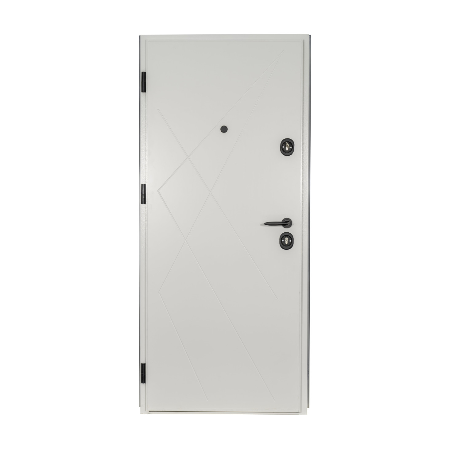 Usa metalica Prestige 1 Modern Milano Alb - imagine 2